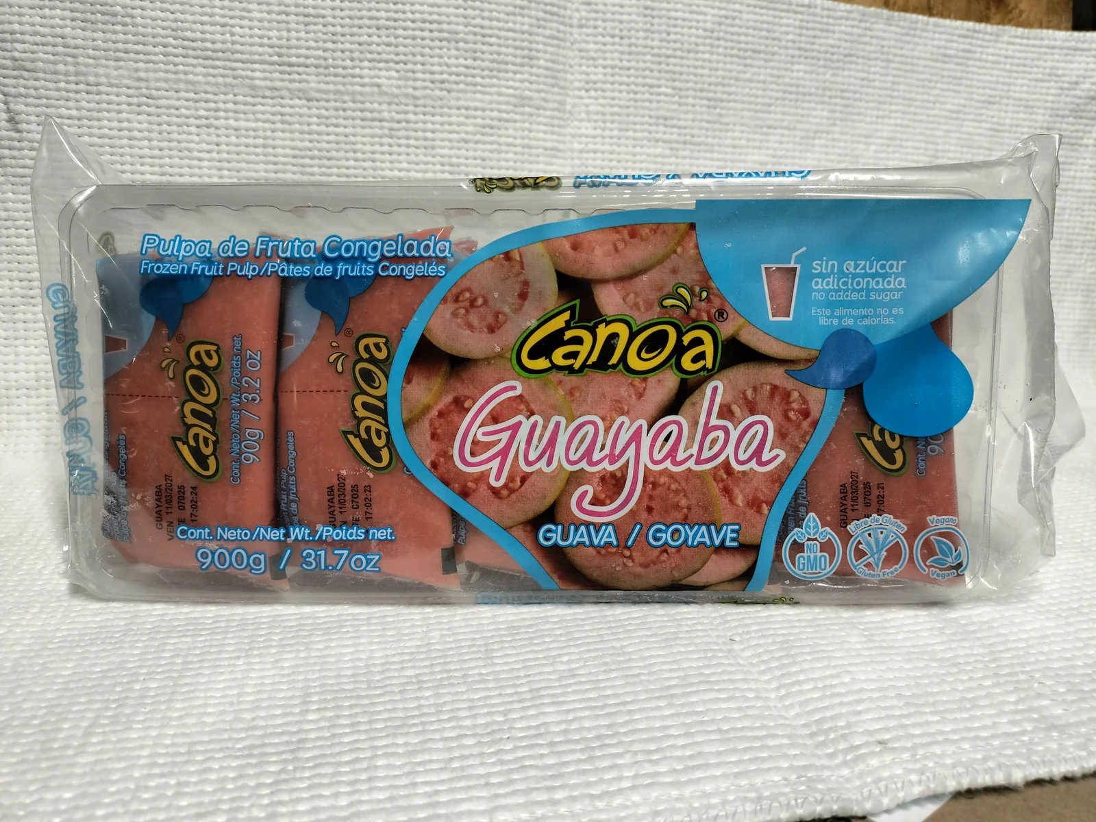 Presentación Canoa sabor Guayaba